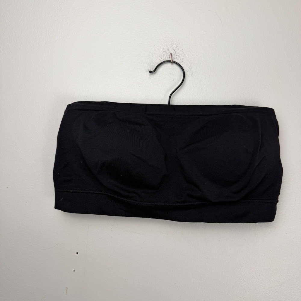 Truekind Convertible Strapless Bandeau Bra Women's Medium Black Wireless Stretch